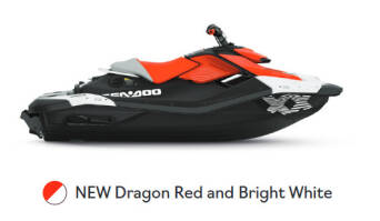 Sea-Doo Spark Trixx 1 UP NEW Dragon Red and Bright White