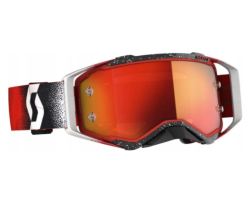 GOGLE SCOTT PROSPECT WHITE/RED ORANGE CHROME WORKS