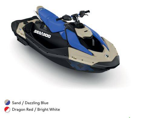 Sea-Doo Spark 3UP Trixx 90 Sand/ Dazzling Blue 2025 KASK AIROH