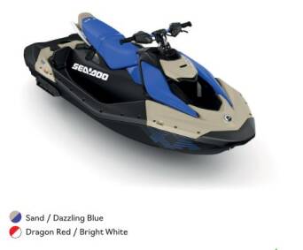 Sea-Doo Spark 3UP Trixx 90 Sand/ Dazzling Blue 2025