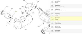 OPASKA ZACISKOWA WYDECHU SEA-DOO 293650221