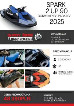 Sea-Doo Spark 2UP 90 Convenience Package Dazzling Blue/ Vapor Blue 2025