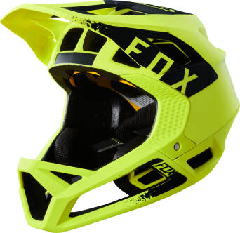 KASK ROWEROWY FOX PROFRAME MINK YELLOW/BLACK XL
