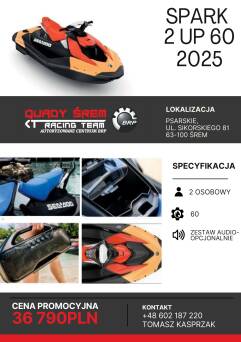 Sea-Doo Spark 2UP 60 Base Sunrise Orange/ Dragon Red 2025