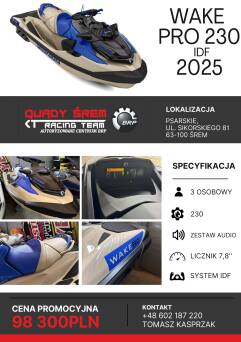 Sea-Doo Wake Pro 230 (Tech Package) Sand/ Dazzling Blue 2025