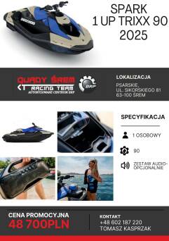 Sea-Doo Spark 1UP Trixx 90 Sand/ Dazzling Blue 2025 