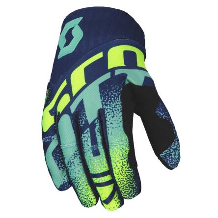 RĘKAWICE SCOTT GLOVE 450 NOISE BLUE/YELLOW ROZ. XL