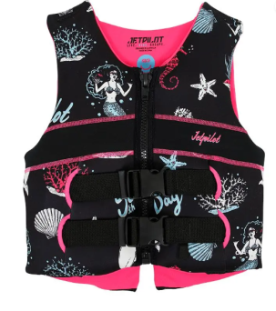JETPILOT YOUTH NEO KAMIZELKA BLACK/PINK 168CM 