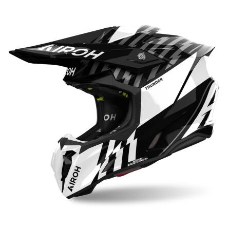 KASK AIROH TWIST 3 THUNDER BLACK/WHITE GLOSS L 