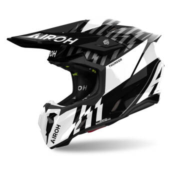 KASK AIROH TWIST 3 THUNDER BLACK/WHITE GLOSS L 