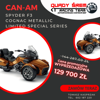 Can-Am SPYDER F3 Cognac Metallic LIMITED SPECIAL SERIES 2024