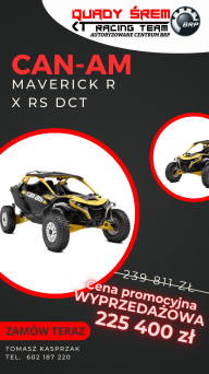 Can-Am Maverick R X rs DCT with Smart-Shox Carbon Black & Neo Yellow 2024