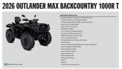 OUTLANDER MAX BACKCOUNTRY 1000R T 2026